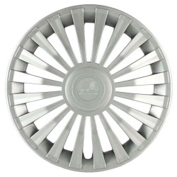 Calota Europa Raiada 13" Encaixe Univ. Prata Jg 4 Pç